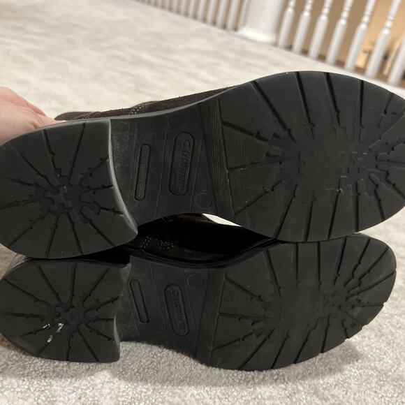 La Canadienne Gavan Suede Buckle Booties 8 Brown - Picture 5 of 7